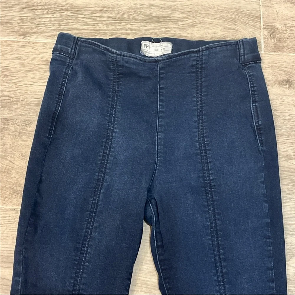 Free People Jeans 28 61855-16515125 Elastic Waist Pull On Skinny High Waist‎